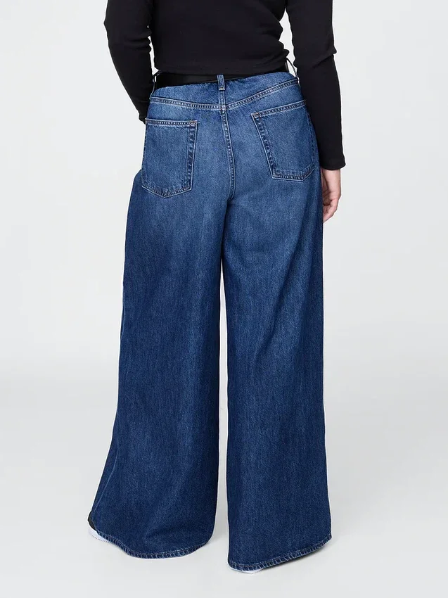 Jeans a vita bassa extra larghi