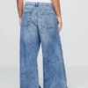 Jeans a vita bassa extra larghi