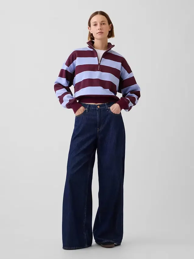 Jeans a vita bassa extra larghi
