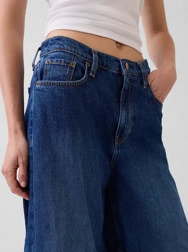 Jeans a vita bassa extra larghi