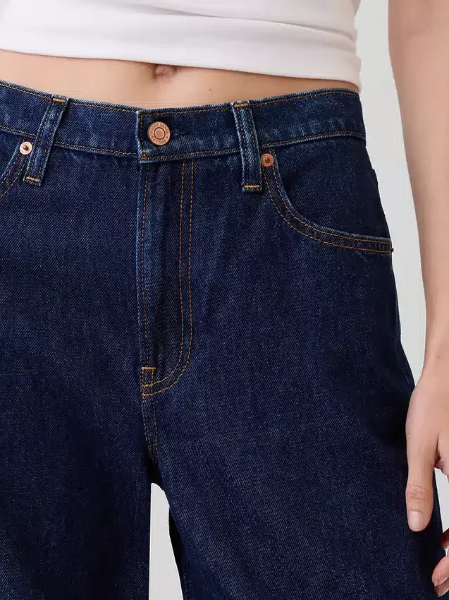 Jeans a vita bassa extra larghi