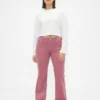 Jeans a vita bassa in velluto a coste, lunghi e dal taglio slim
