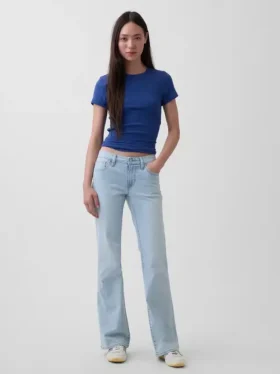 Jeans a vita bassa, lunghi e slim