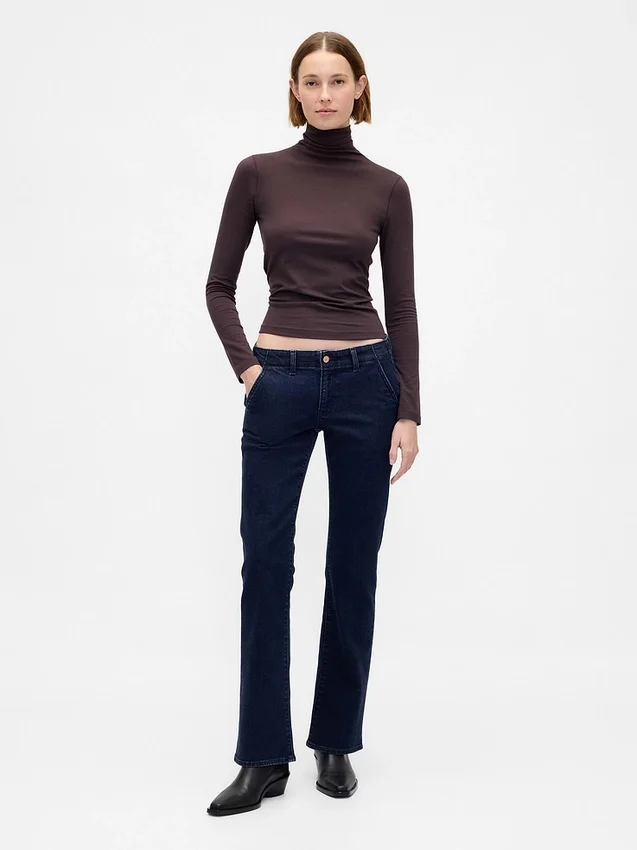 Jeans a vita bassa, lunghi e slim