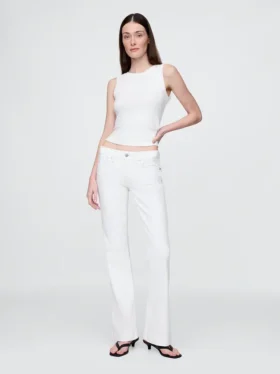 Jeans a vita bassa, lunghi e slim