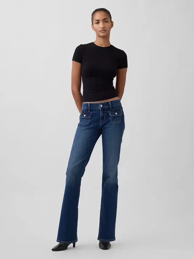 Jeans a vita bassa, lunghi e slim