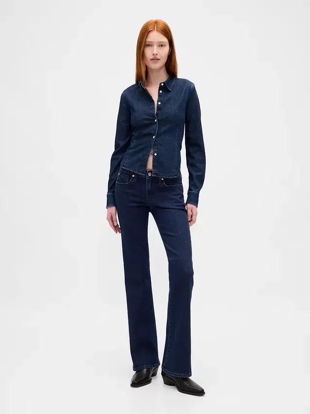 Jeans a vita bassa, lunghi e slim