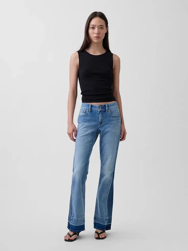 Jeans a vita bassa, lunghi e slim