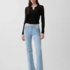 Jeans a vita bassa, lunghi e slim