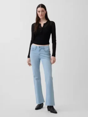 Jeans a vita bassa, lunghi e slim