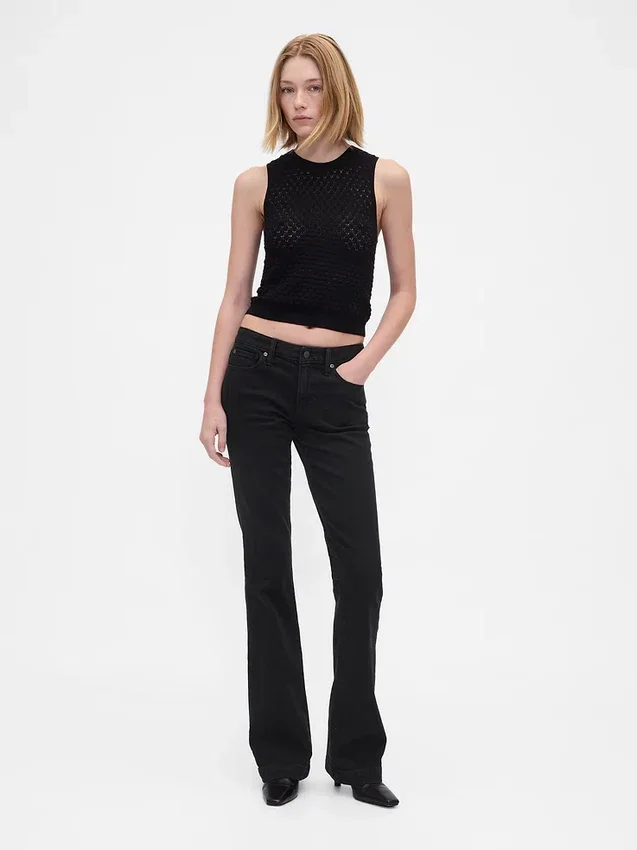 Jeans a vita bassa, lunghi e slim