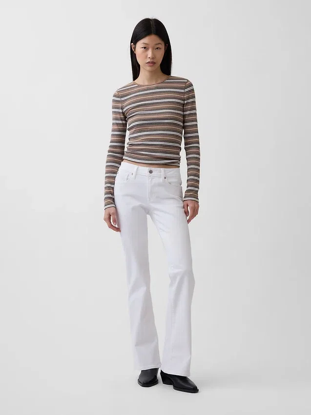 Jeans a vita bassa, lunghi e slim