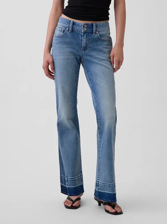 Jeans a vita bassa, lunghi e slim