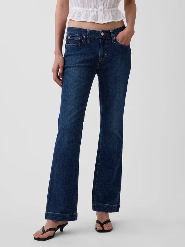 Jeans a vita bassa, lunghi e slim