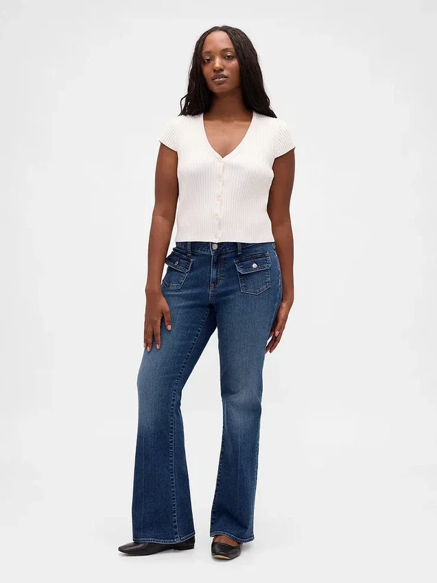 Jeans a vita bassa, lunghi e slim