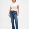 Jeans a vita bassa, lunghi e slim