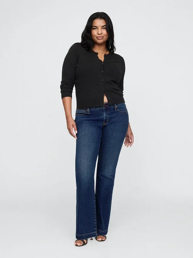 Jeans a vita bassa, lunghi e slim