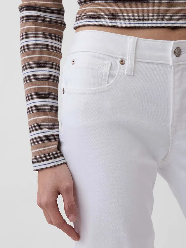 Jeans a vita bassa, lunghi e slim
