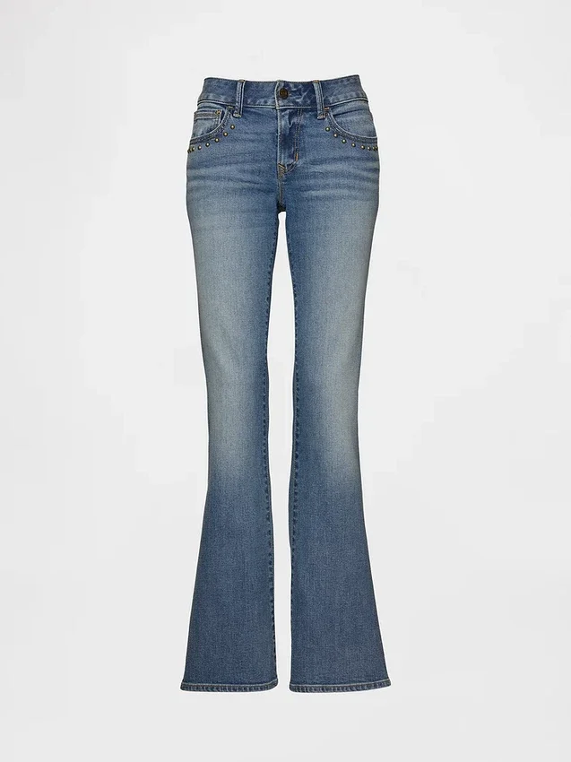 Jeans a vita bassa, lunghi e slim