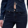 Jeans a vita bassa, lunghi e slim