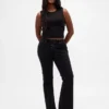 Jeans a vita bassa, lunghi e slim con lacci