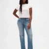 Jeans a vita bassa, lunghi e slim con lacci