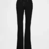 Jeans a vita bassa, lunghi e slim con lacci