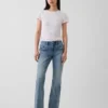 Jeans a vita bassa, lunghi e slim con tasche applicate