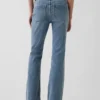 Jeans a vita bassa, lunghi e slim con tasche applicate