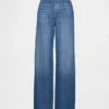 Jeans a vita bassa, morbidissimi, dal taglio ampio in stile anni ’90