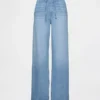 Jeans a vita bassa, morbidissimi, dal taglio ampio in stile anni ’90