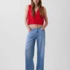 Jeans a vita bassa ultrasoft in stile anni ’90