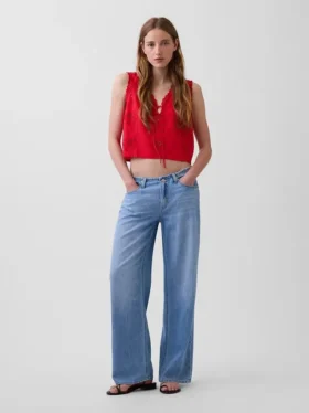 Jeans a vita bassa ultrasoft in stile anni ’90