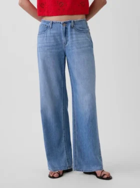 Jeans a vita bassa ultrasoft in stile anni ’90