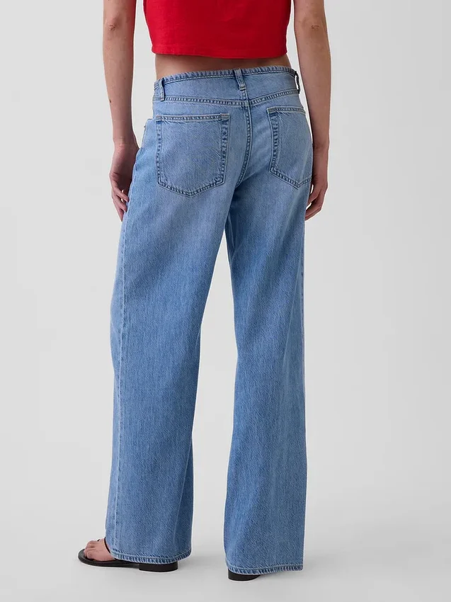 Jeans a vita bassa ultrasoft in stile anni ’90