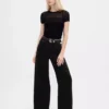 Jeans a vita extra alta e gamba larga