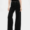 Jeans a vita extra alta e gamba larga