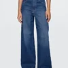 Jeans a vita extra alta e gamba larga