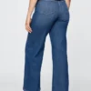 Jeans a vita extra alta e gamba larga