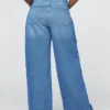Jeans a vita extra alta e gamba larga