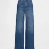 Jeans a vita extra alta e gamba larga