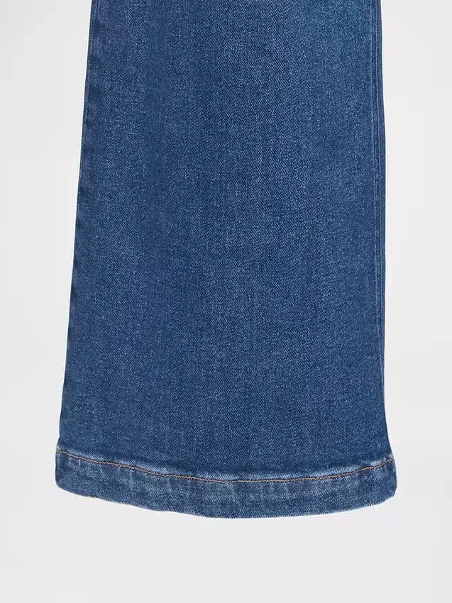 Jeans a vita extra alta e gamba larga
