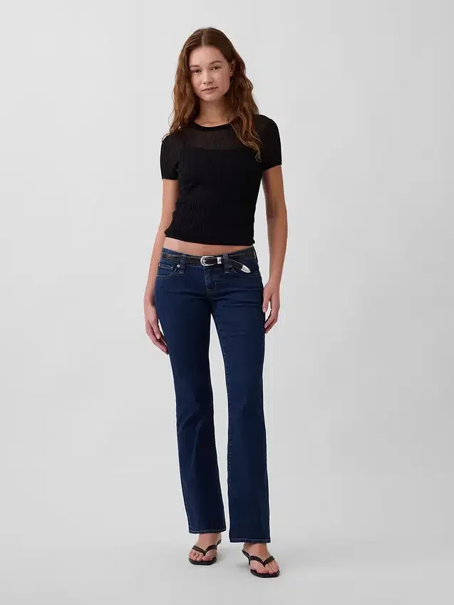Jeans a vita extra bassa, lunghi e slim