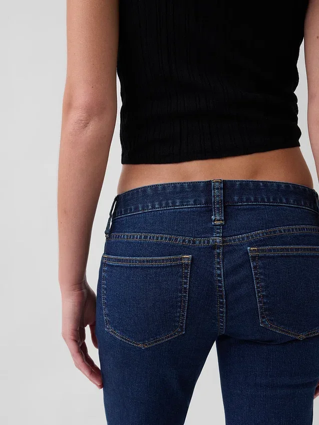 Jeans a vita extra bassa, lunghi e slim