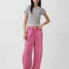 Jeans a vita media ultrasoft con taglio a ferro di cavallo