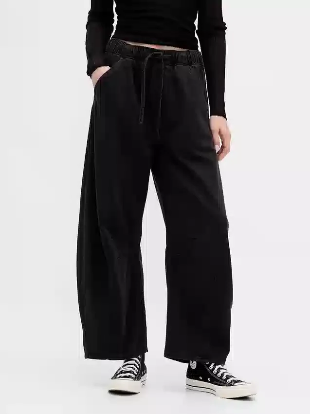 Jeans a vita media ultrasoft con taglio a ferro di cavallo