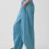 Jeans a vita media ultrasoft con taglio a ferro di cavallo