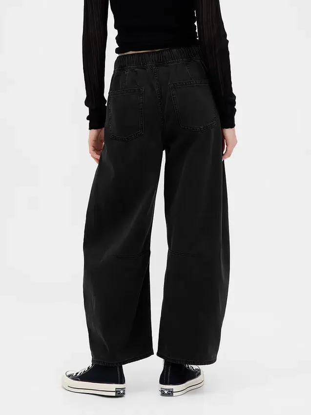 Jeans a vita media ultrasoft con taglio a ferro di cavallo