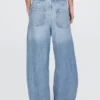Jeans a vita media ultrasoft con taglio a ferro di cavallo