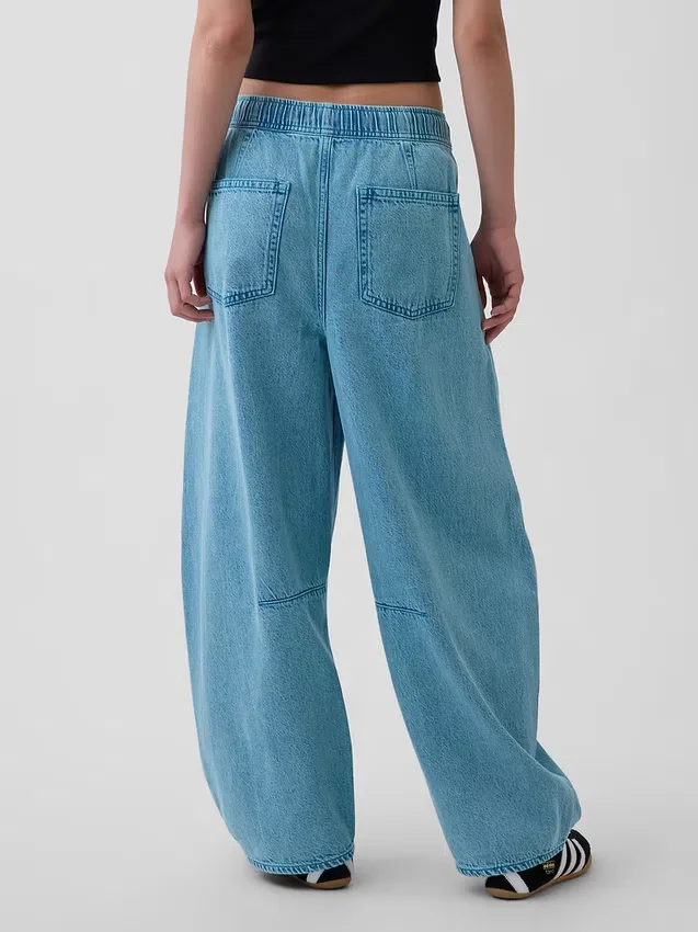 Jeans a vita media ultrasoft con taglio a ferro di cavallo